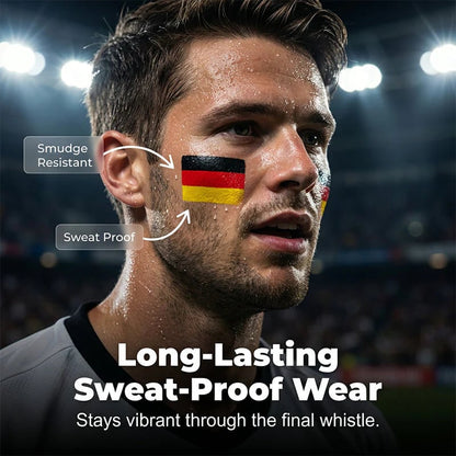 🔥 Buy 1 Get 1 Free | World Cup Fan Face Paint. Show Your Team Colors. Cheer Like a Champion. 🏆⚽
