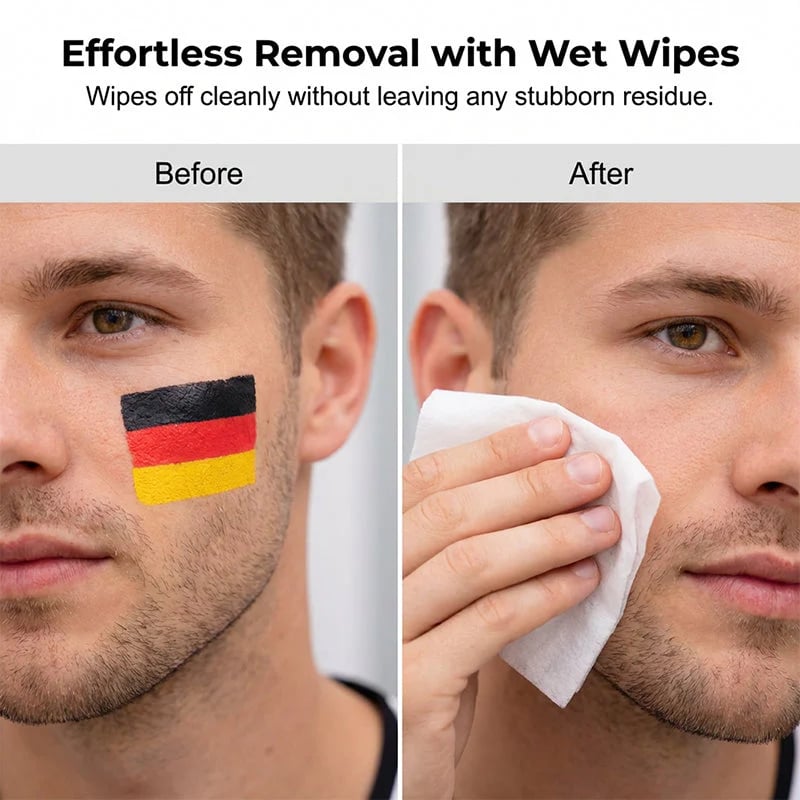 🔥 Buy 1 Get 1 Free | World Cup Fan Face Paint. Show Your Team Colors. Cheer Like a Champion. 🏆⚽