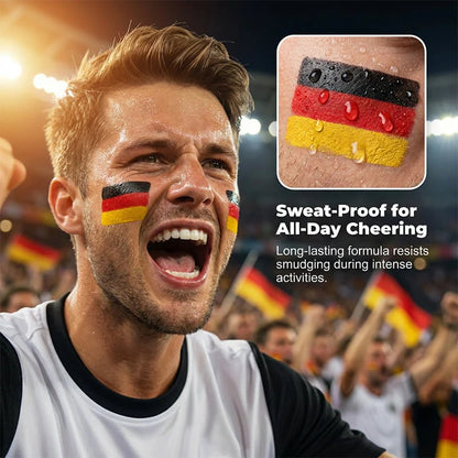 🔥 Buy 1 Get 1 Free | World Cup Fan Face Paint. Show Your Team Colors. Cheer Like a Champion. 🏆⚽